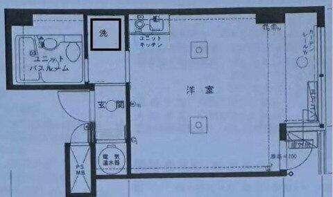 セントラル東銀座(ワンルーム/6階)の間取り写真