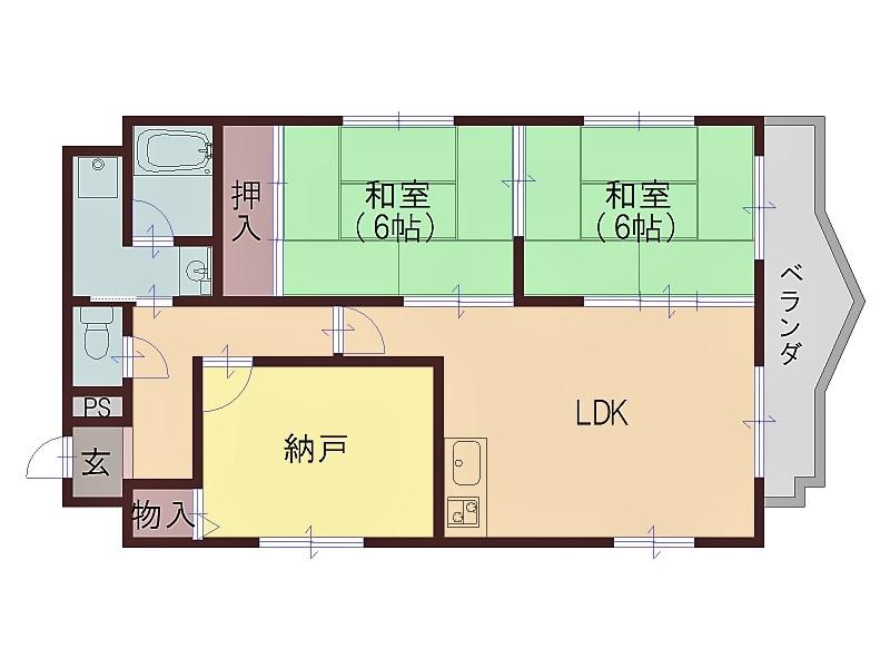 クレストサンシエル(3LDK/6階)の間取り写真
