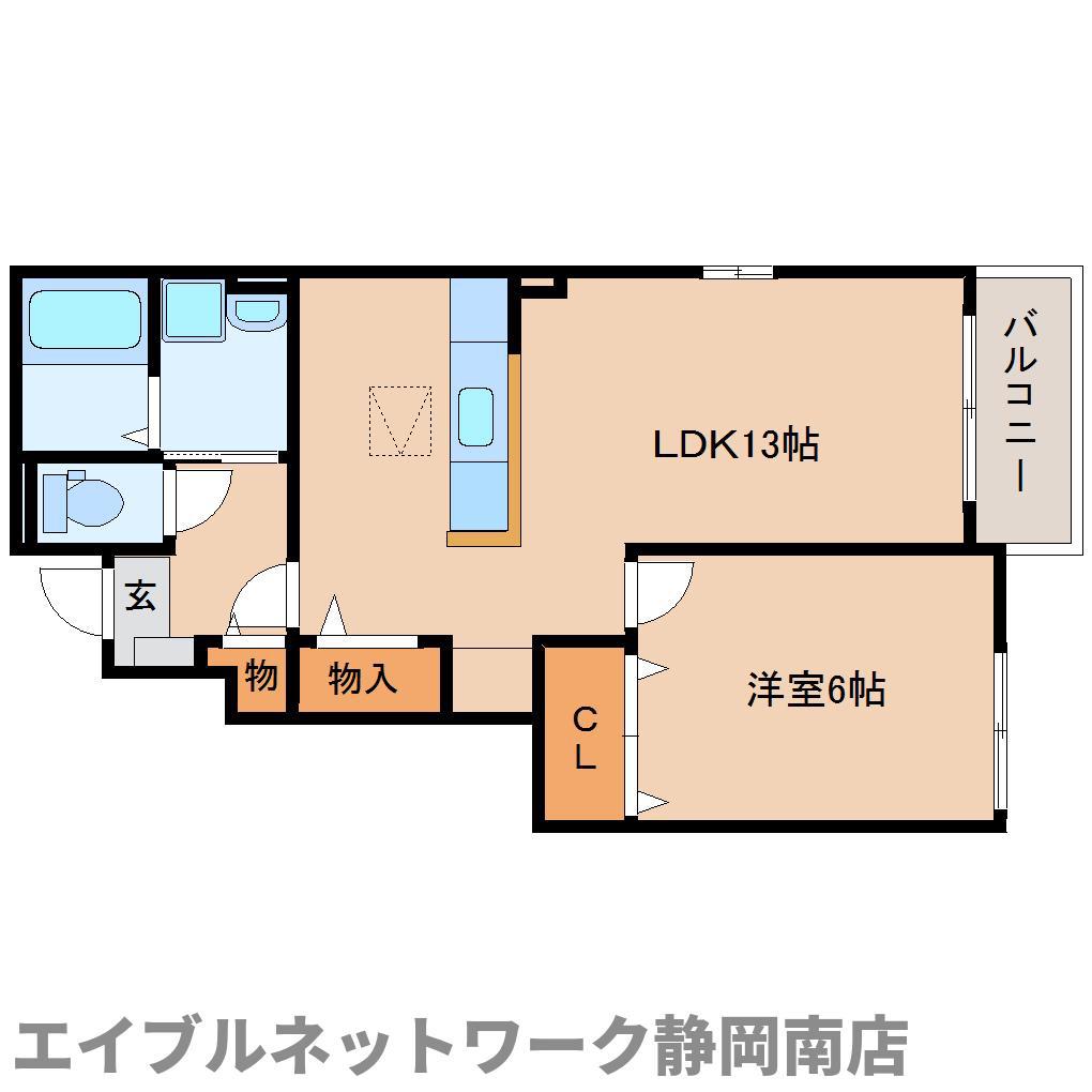 ルミエールM(1LDK/1階)の間取り写真