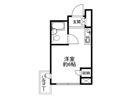 すいーとぴあ本郷(ワンルーム/3階)の間取り写真