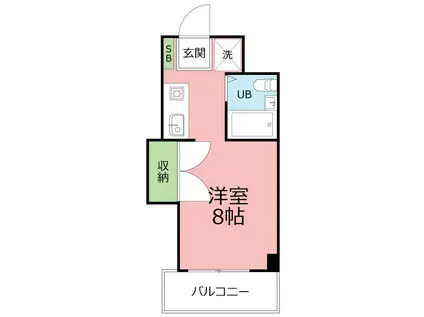 平塚NCハイツ(ワンルーム/3階)の間取り写真
