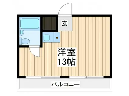 ニックハイム鶴見渡辺第一ビル(ワンルーム/9階)の間取り写真
