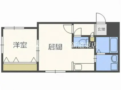 チェスターN23(1LDK/1階)の間取り写真