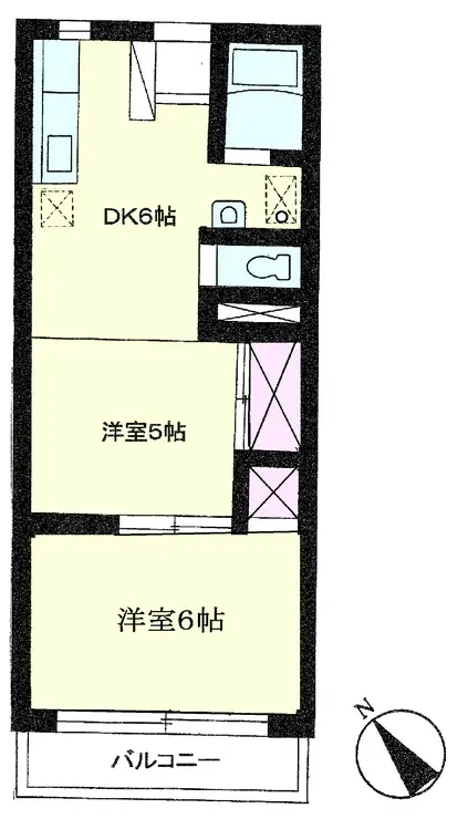 メゾン多摩 1階階 間取り