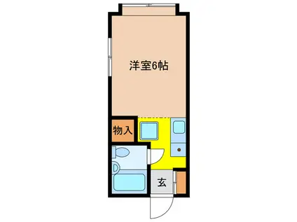 アリス宇都宮第4(1K/2階)の間取り写真