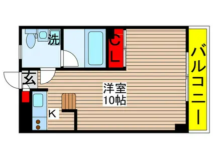 ダイワティアラ村上駅前II(1K/1階)の間取り写真