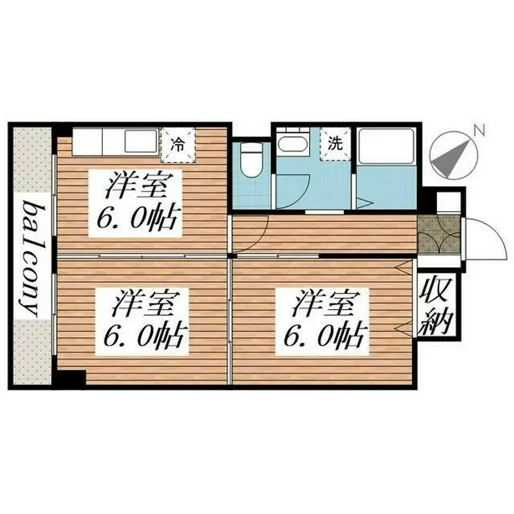 山口マンション 7階階 間取り