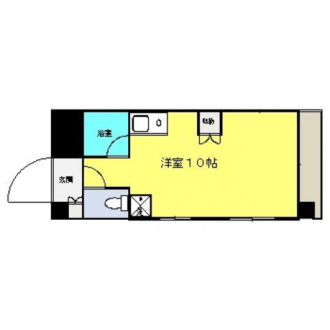 ドゥジェームNISHITAYA(ワンルーム/2階)の間取り写真