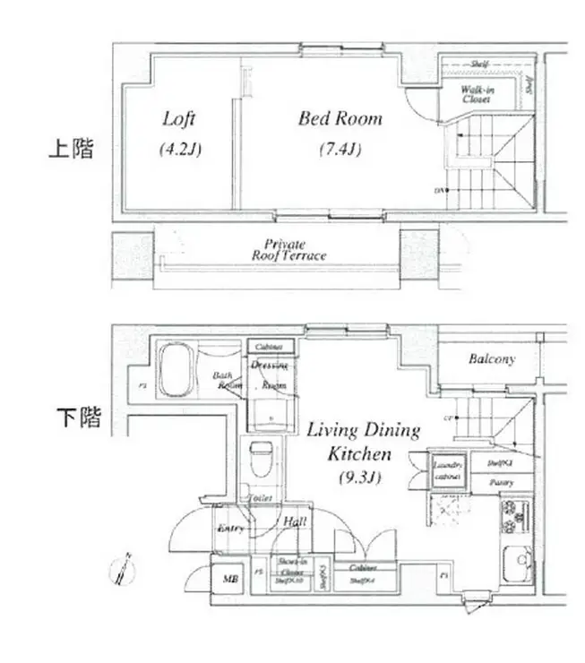 レジディア神田 12階階 間取り