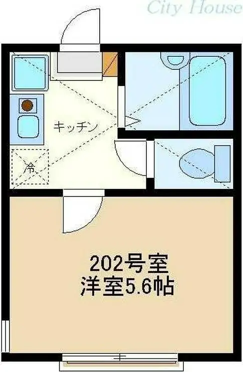 フローラ共和 2階階 間取り