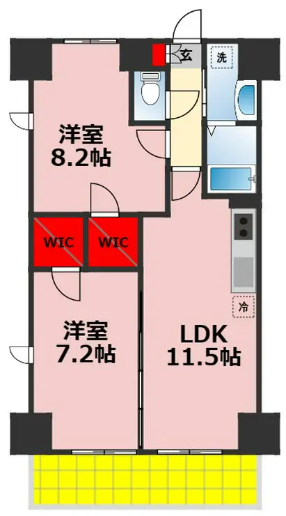 千葉ポートイースト 11階階 間取り