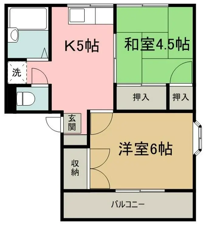ファミーユ・平山 1階階 間取り