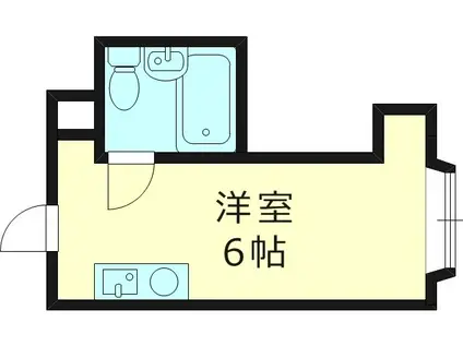 ラパンジール都島(ワンルーム/5階)の間取り写真