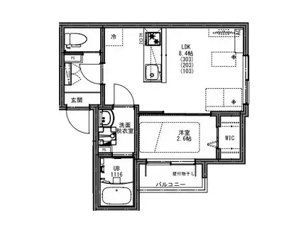 KEIAI RESIDENCE 八潮(1LDK/3階)の間取り写真