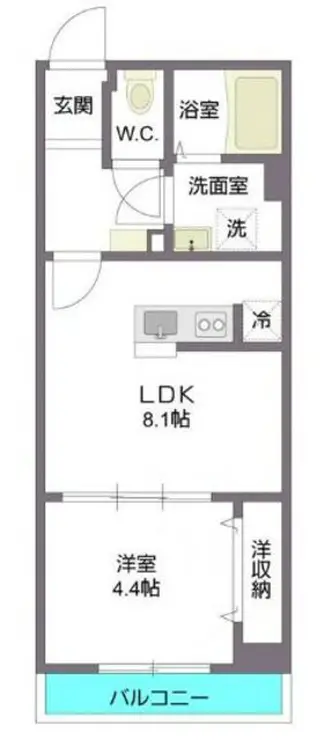 GrandHills西早稲田 2階階 間取り