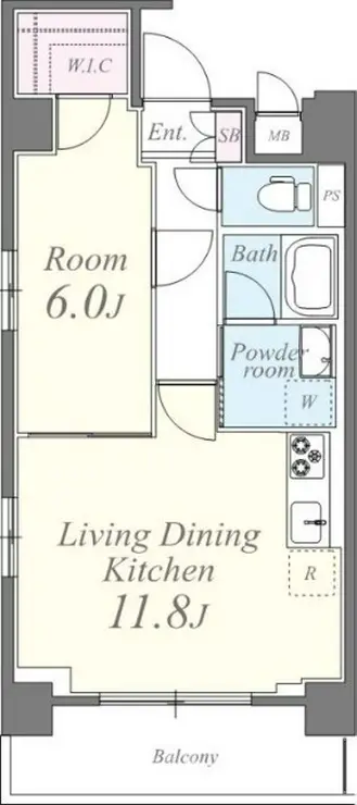 ライツ石原 7階階 間取り