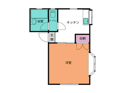 メゾンクレール(1DK/2階)の間取り写真