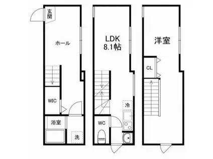 GARDEN COURT 四ツ木(2LDK/3階)の間取り写真
