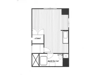 白金武蔵野マンション(ワンルーム/5階)の間取り写真