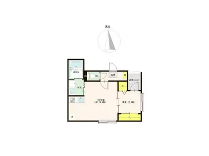 NEST TOMIZAWA(1LDK/2階)の間取り写真