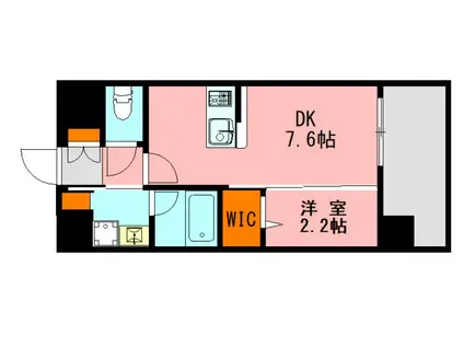 LANDIC O3152(1DK/6階)の間取り写真