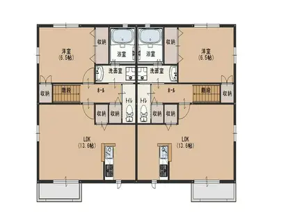 グランデールII A棟(1LDK/2階)の間取り写真