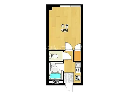 JHハイツ(1K/2階)の間取り写真