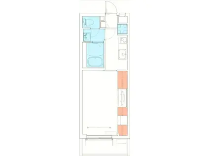リブリ・相模大野3(1K/3階)の間取り写真