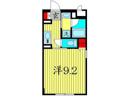 SPコート池袋(1K/2階)の間取り写真