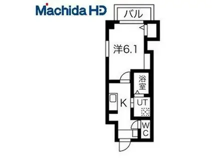 エヌエムスワサントセットイースト(1K/1階)の間取り写真