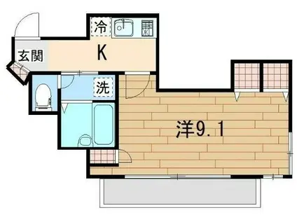 ADレジデンス立石(1K/8階)の間取り写真