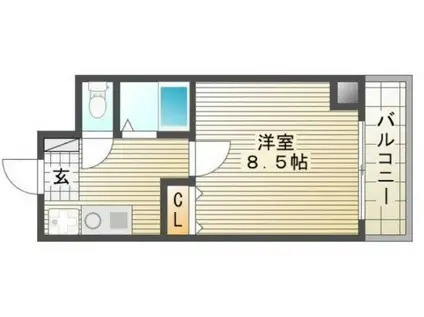 セントラルパーク絵図(1K/5階)の間取り写真