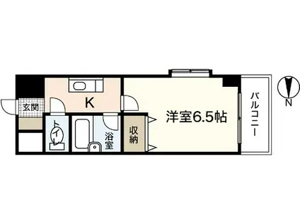 エイトプラザ横川(1K/2階)の間取り写真