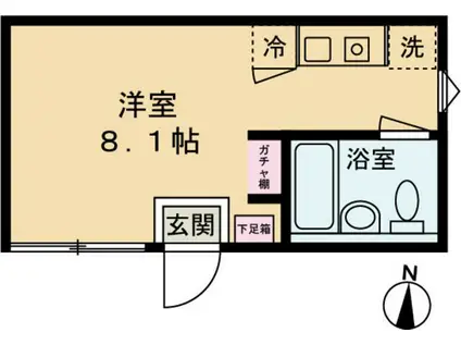 フィリップ南千住(ワンルーム/3階)の間取り写真