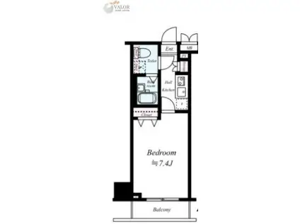 フェニックス横濱関内BAY MARKS(1K/3階)の間取り写真