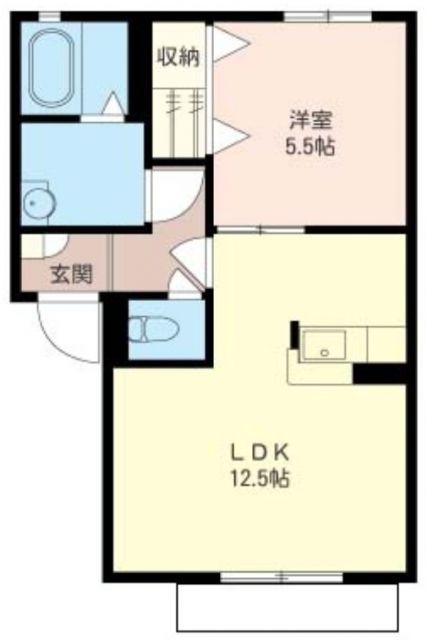 グリーンステージ(1LDK/1階)の間取り写真