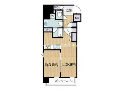 サンウッド錦糸町フラッツ(1LDK/11階)の間取り写真