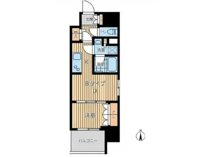 プライマル西蒲田(1DK/7階)の間取り写真