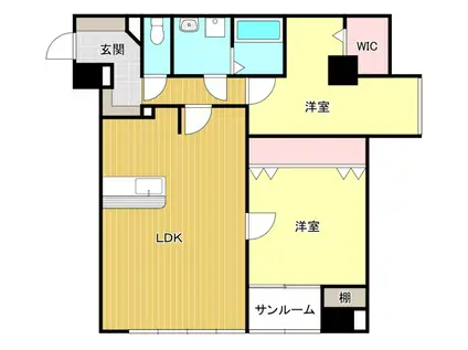 グランメゾン芙蓉II(2LDK/2階)の間取り写真