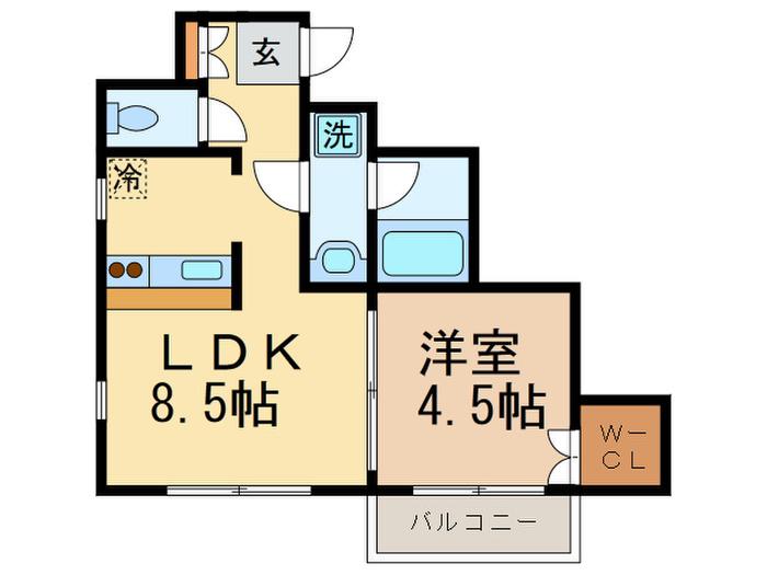 都営三田線 板橋本町駅 徒歩4分 5階建 築32年(1LDK/5階)の間取り写真