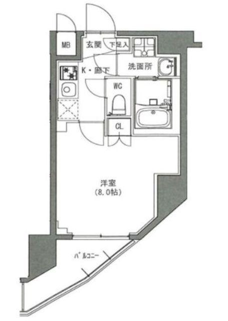 S-RESIDENCE雑司が谷(1K/3階)の間取り写真