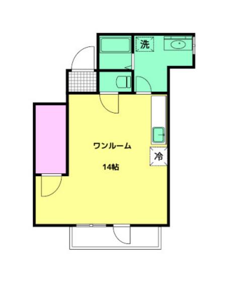 舟入MKビル(ワンルーム/3階)の間取り写真