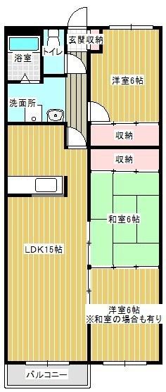Jステージ高丘(3LDK/3階)の間取り写真