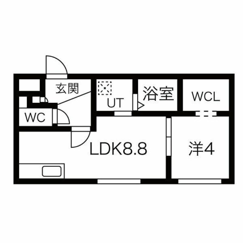 CHARLOTTE月寒 月寒東2-7MS(1LDK/2階)の間取り写真