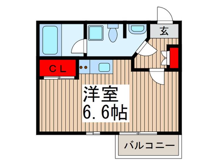 CASA ARIETTAI(ワンルーム/3階)の間取り写真
