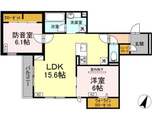 ＪＲ南武線 武蔵新城駅 徒歩18分 3階建 新築(2LDK/3階)の間取り写真