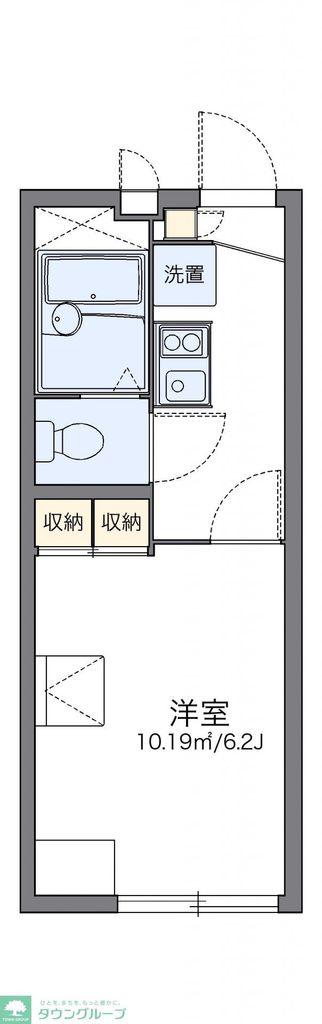 レオパレスARKADIA(1K/1階)の間取り写真