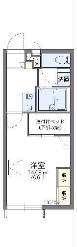 レオパレスNAGAMATI(1K/2階)の間取り写真