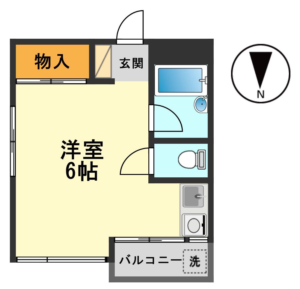 レミネ1(ワンルーム/4階)の間取り写真