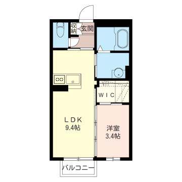PETIT ETOILE 18(1LDK/2階)の間取り写真